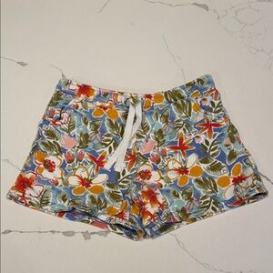 Carter's Blue Floral Girls drawstring shorts